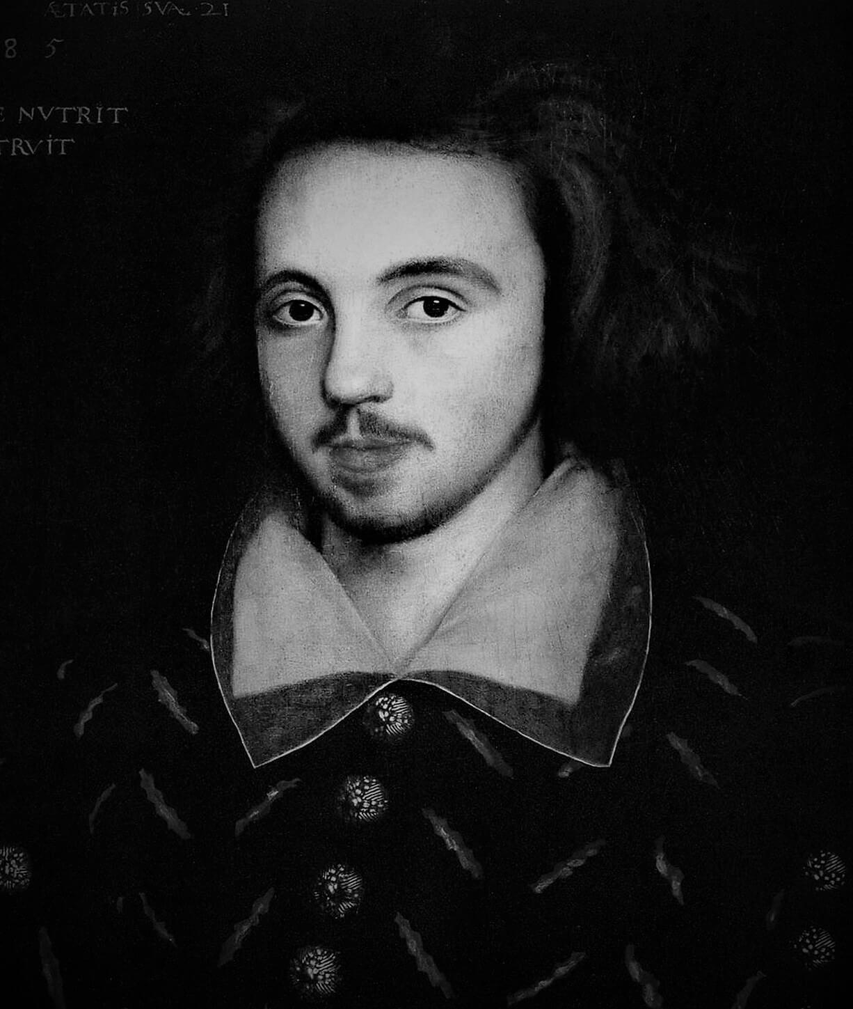 Her veil was artificial flowers and leaves poem - Christopher Marlowe
